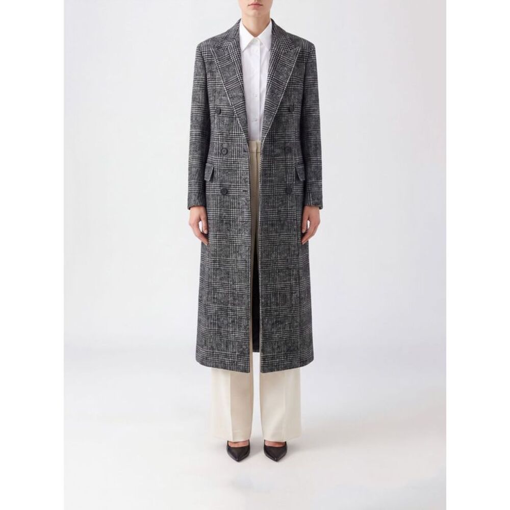 Tagliatore Women Tagliatore Prince Of Wales Check Double-Breasted Wool Coat